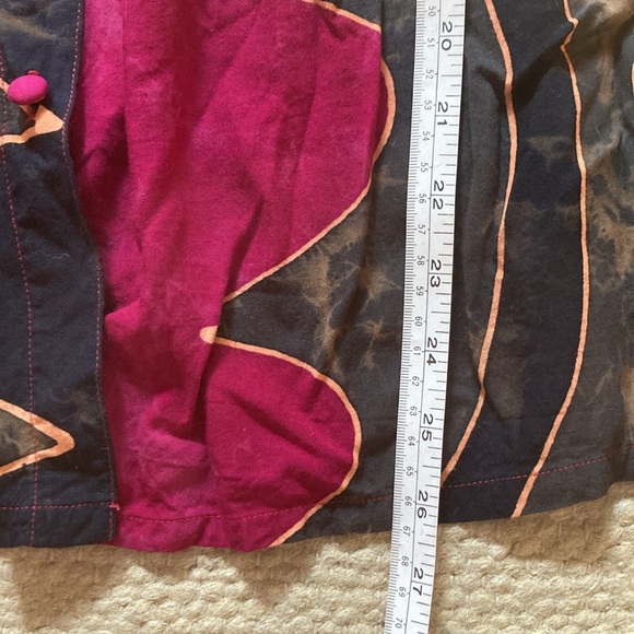 Vintage Bali Moon Kidz Girls Batik Tie Dye Abstract Dress Small 6-7 90's Y2K - Picture 11 of 11